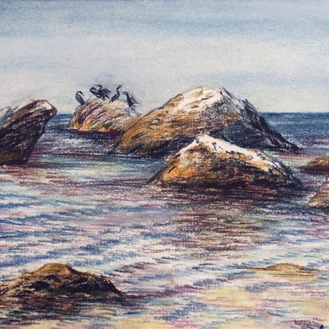 На море